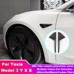 DSI - 2Pcs Side Camera Protection Covers for Tesla Model 3/Y Ð ABS Fender Trim Cover (2024 Accessories)