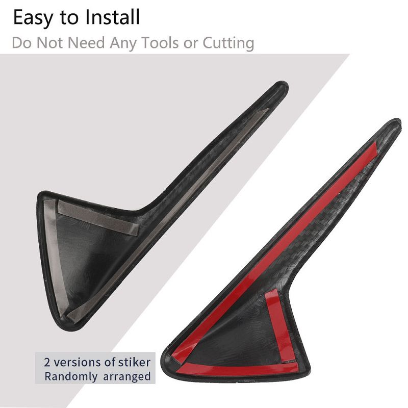 DSI - 2Pcs Side Camera Protection Covers for Tesla Model 3/Y Ð ABS Fender Trim Cover (2024 Accessories)