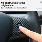 DSI - NEW Steering Wheel Trim Cover For Tesla Model 3/Y Interior Accessories Compatible With Tesla Model 3/Y Carbon Fiber Pattern
