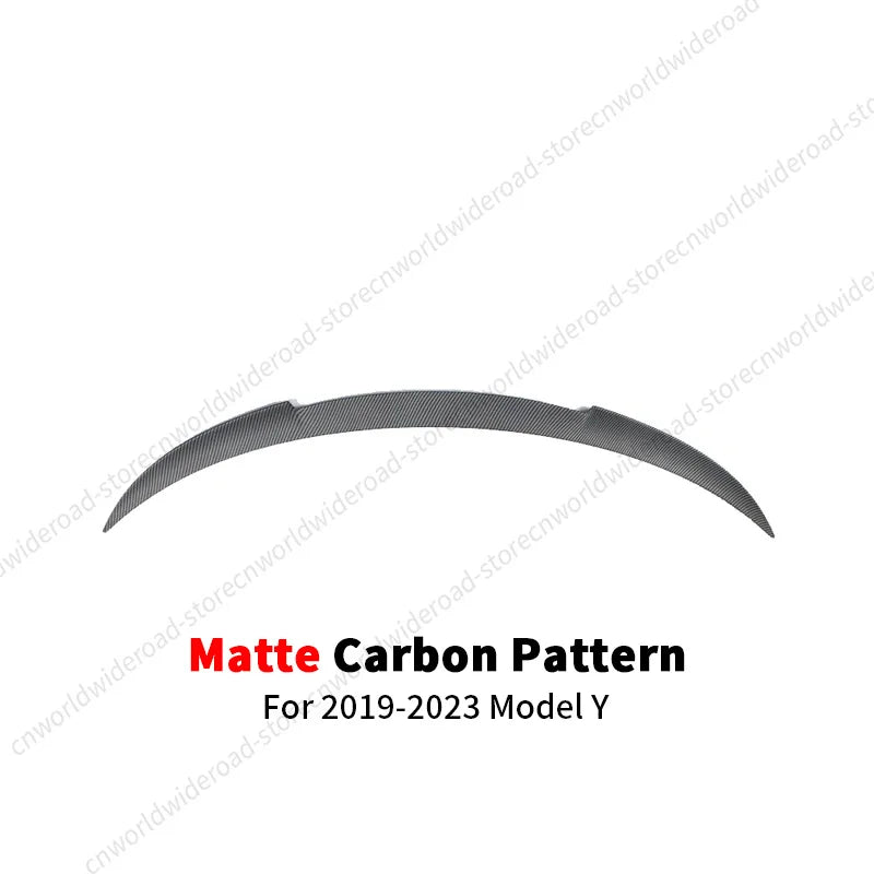DSI - Rear Trunk Lid Spoiler Wing For Tesla Model Y 3 Highland Model 3 Spoiler Tail Wing  Black and Carbon Fiber Pattern Body Kit