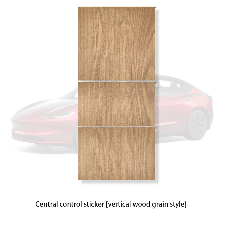 DSI - r Center Console Panel Sticker Suede Film - FITS -  Tesla Model 3 & Y Highland Juniper Carbon Central Control Cover Car Interior Accessories