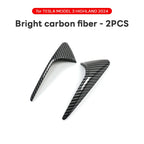 DSI -  Side Camera Cover Lens Protector - FITS Tesla New Model 3 Highland 2024 Black White Red Shiny Matte Carbon Fiber Pattern