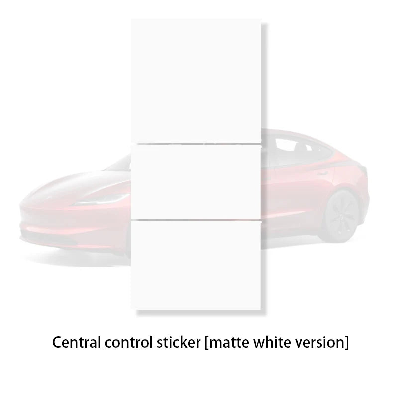 DSI - r Center Console Panel Sticker Suede Film - FITS -  Tesla Model 3 & Y Highland Juniper Carbon Central Control Cover Car Interior Accessories