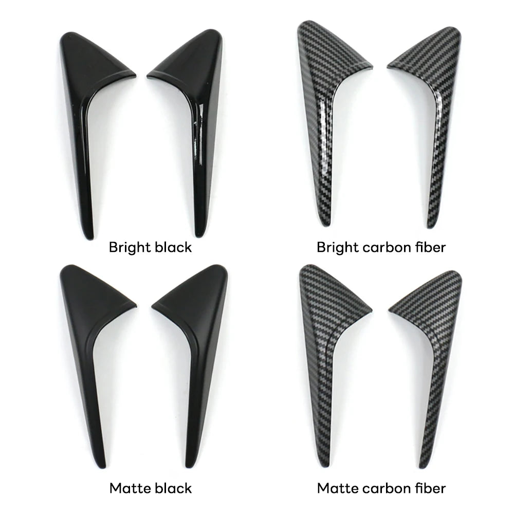 DSI -  Side Camera Cover Lens Protector - FITS Tesla New Model 3 Highland 2024 Black White Red Shiny Matte Carbon Fiber Pattern