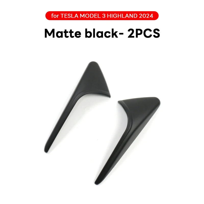 DSI -  Side Camera Cover Lens Protector - FITS Tesla New Model 3 Highland 2024 Black White Red Shiny Matte Carbon Fiber Pattern
