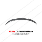 DSI - Rear Trunk Lid Spoiler Wing For Tesla Model Y 3 Highland Model 3 Spoiler Tail Wing  Black and Carbon Fiber Pattern Body Kit