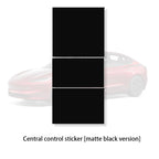DSI - r Center Console Panel Sticker Suede Film - FITS -  Tesla Model 3 & Y Highland Juniper Carbon Central Control Cover Car Interior Accessories