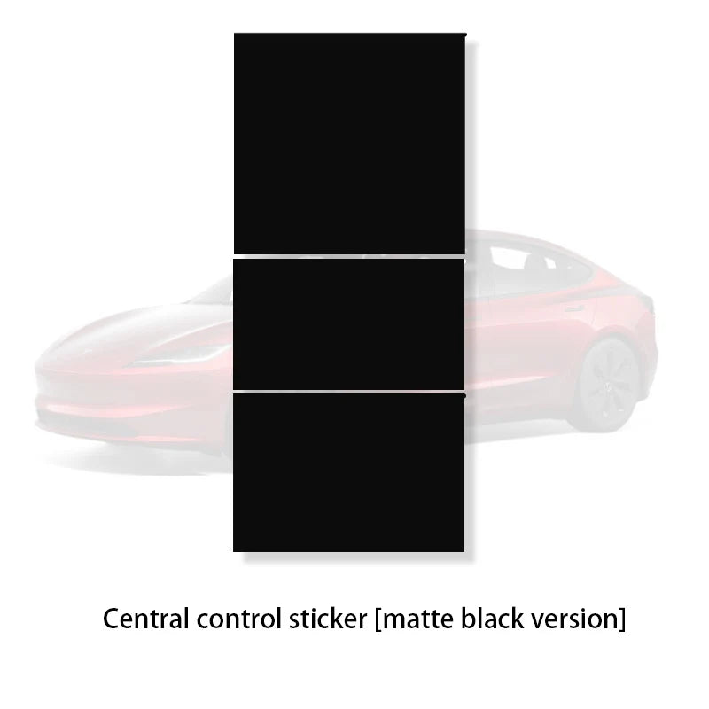 DSI - r Center Console Panel Sticker Suede Film - FITS -  Tesla Model 3 & Y Highland Juniper Carbon Central Control Cover Car Interior Accessories