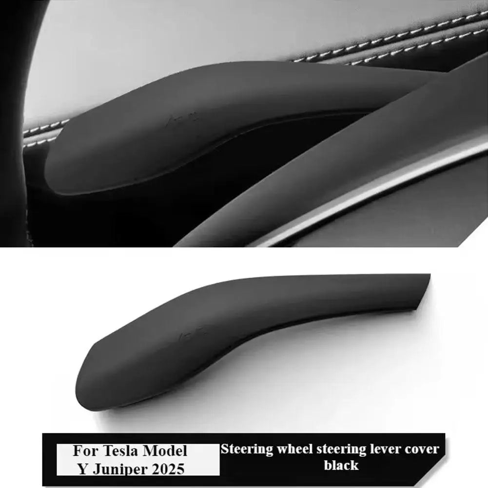 DSI - Soft Silicone Gear Shift Cover - FITS Tesla Model Y Juniper 2025  Steering Wheel Lever Handle Protection Interior Accessories