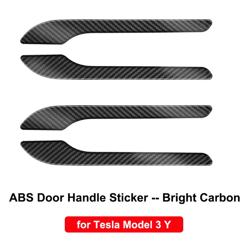 DSI - Carbon Fiber Center Console Wrap - FITS Tesla Model Y 3 2023 ABS  Cover Kit Dashboard Armrest Door Side Trim Sticker Accessories