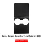 DSI - Carbon Fiber Center Console Wrap - FITS Tesla Model Y 3 2023 ABS  Cover Kit Dashboard Armrest Door Side Trim Sticker Accessories