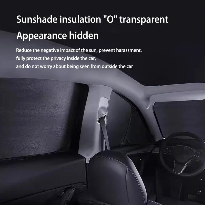 DSI - Tesla Model Y Juniper 2025 2026 Launch Sun Shade Front Rear Side Window Sunshade Windshield Sun Outdoor Camping Accessories