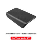 DSI - Carbon Fiber Center Console Wrap - FITS Tesla Model Y 3 2023 ABS  Cover Kit Dashboard Armrest Door Side Trim Sticker Accessories