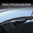 DSI -  Side Camera Cover Lens Protector - FITS Tesla New Model 3 Highland 2024 Black White Red Shiny Matte Carbon Fiber Pattern