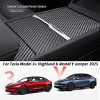 DSI - r Center Console Panel Sticker Suede Film - FITS -  Tesla Model 3 & Y Highland Juniper Carbon Central Control Cover Car Interior Accessories