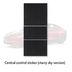DSI - r Center Console Panel Sticker Suede Film - FITS -  Tesla Model 3 & Y Highland Juniper Carbon Central Control Cover Car Interior Accessories