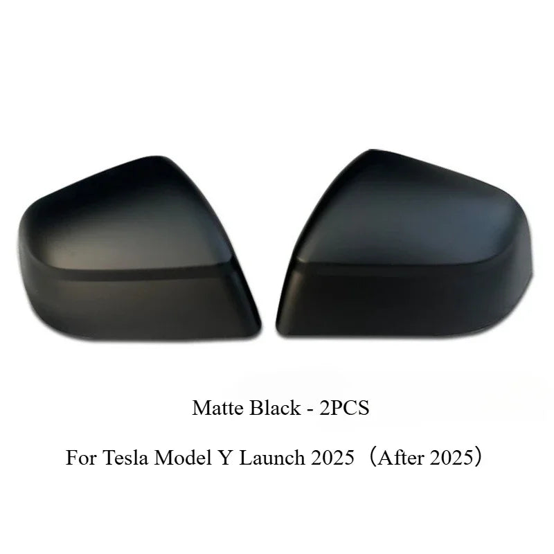 Car Rear View Mirror for Tesla Model Y Juniper 2025 ABS Carbon Fiber Decorative Shell Exterior Accessories Car Rearview Cover